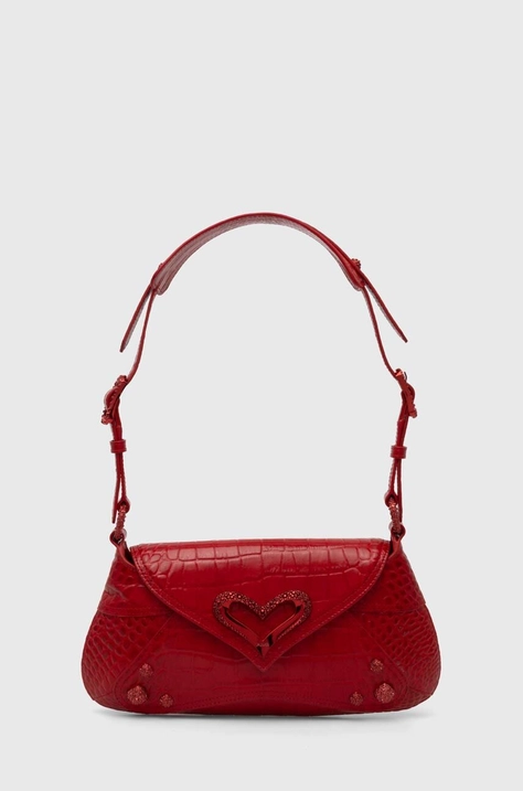 Pinko borsa a mano in pelle colore rosso