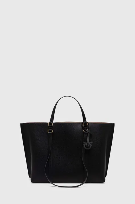 Kožená kabelka Pinko čierna farba, 102832.A1LF