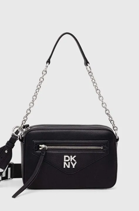 Kožená kabelka Dkny čierna farba, R41EKB91