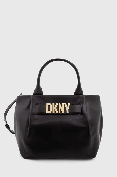 Шкіряна сумочка Dkny колір чорний