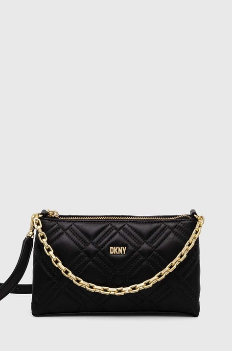 Кожена чанта Dkny в черно R41EBC69