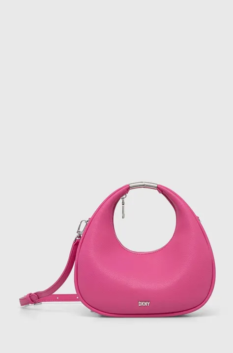 Τσάντα Dkny χρώμα: ροζ, R41ELC21