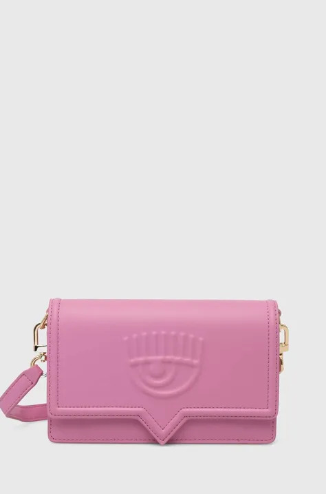 Τσάντα Chiara Ferragni χρώμα: ροζ