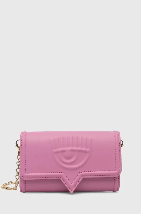 Peněženka Chiara Ferragni EYELIKE růžová barva, 76SB4BAA