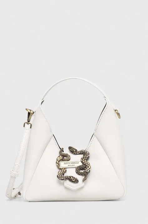 Τσάντα Just Cavalli χρώμα: άσπρο
