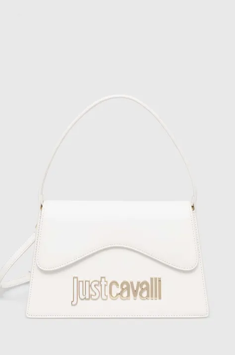 Τσάντα Just Cavalli χρώμα: άσπρο