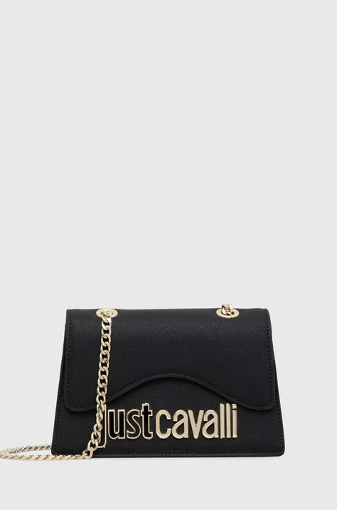 Τσάντα Just Cavalli χρώμα: μαύρο