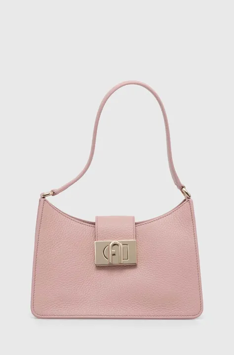 Δερμάτινη τσάντα Furla 1927 χρώμα: ροζ