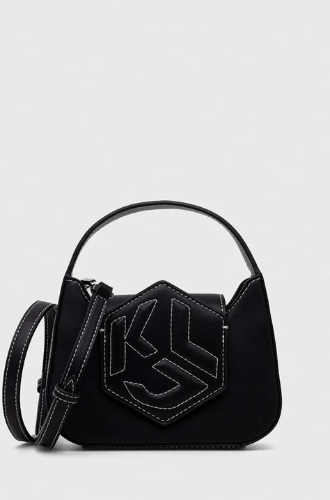 Kabelka Karl Lagerfeld Jeans čierna farba
