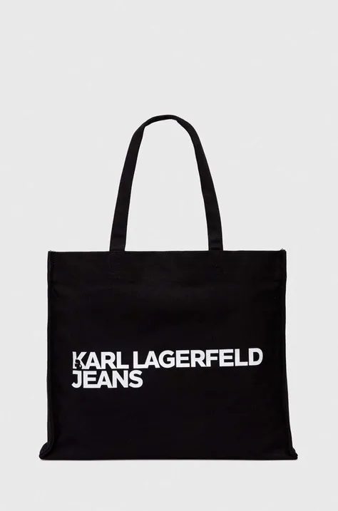 Kabelka Karl Lagerfeld Jeans černá barva