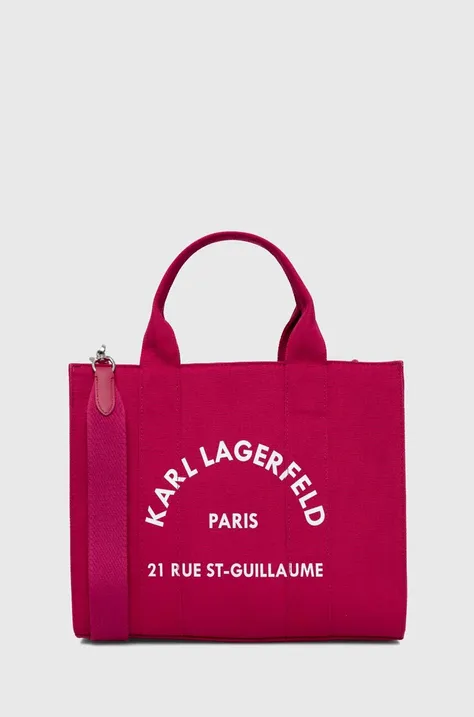 Torba Karl Lagerfeld boja: crvena