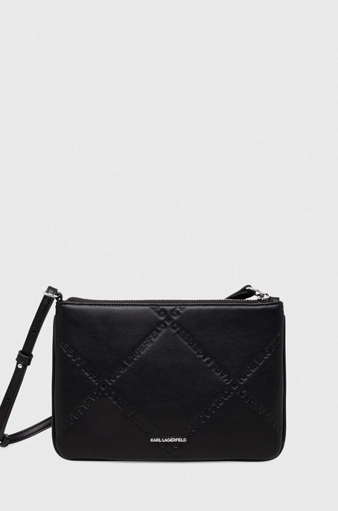 Karl Lagerfeld poseta culoarea negru