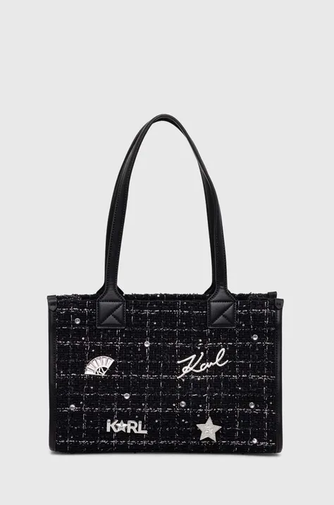 Τσάντα Karl Lagerfeld χρώμα: μαύρο