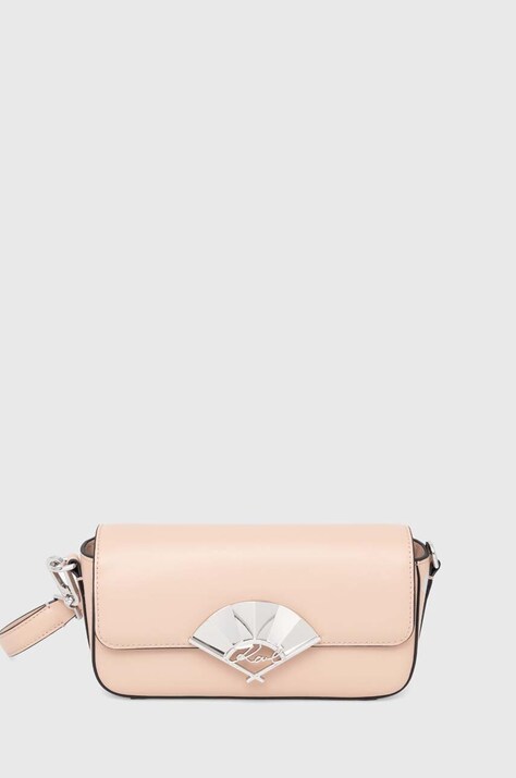 Karl Lagerfeld poseta de piele culoarea rosu