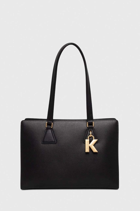 Karl Lagerfeld borsa a mano in pelle colore nero