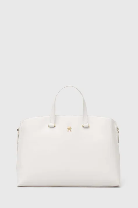 Τσάντα Tommy Hilfiger χρώμα: άσπρο