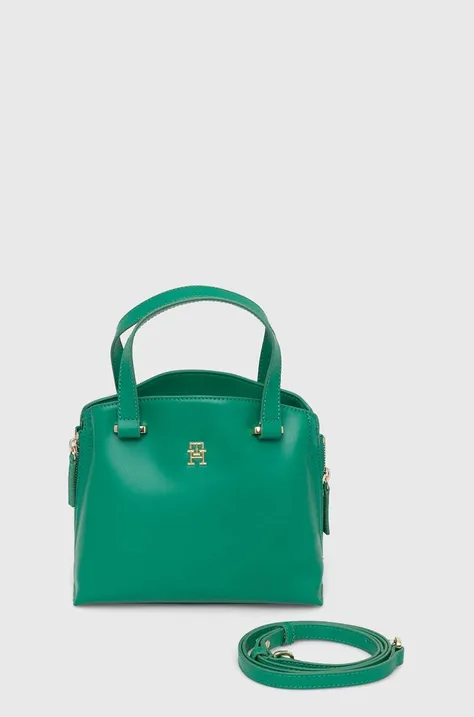 Tommy Hilfiger poșetă culoarea verde, AW0AW15968