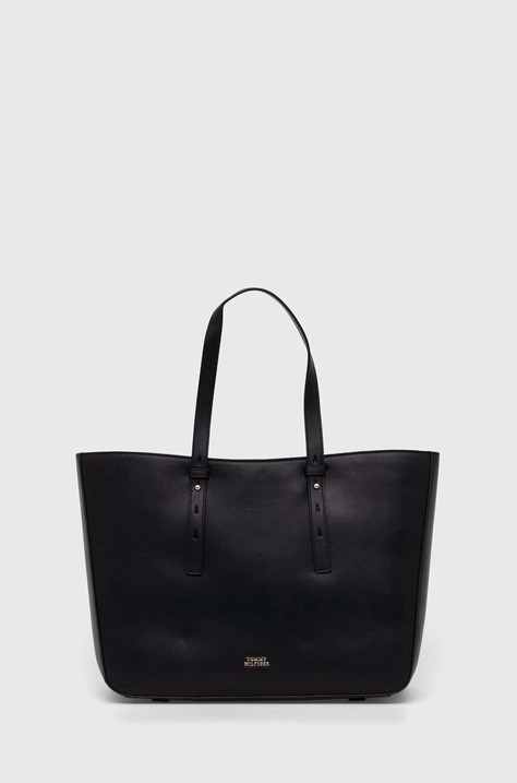 Tommy Hilfiger borsa a mano in pelle colore nero AW0AW15990