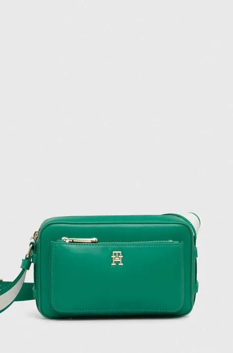 Τσάντα Tommy Hilfiger χρώμα: πράσινο