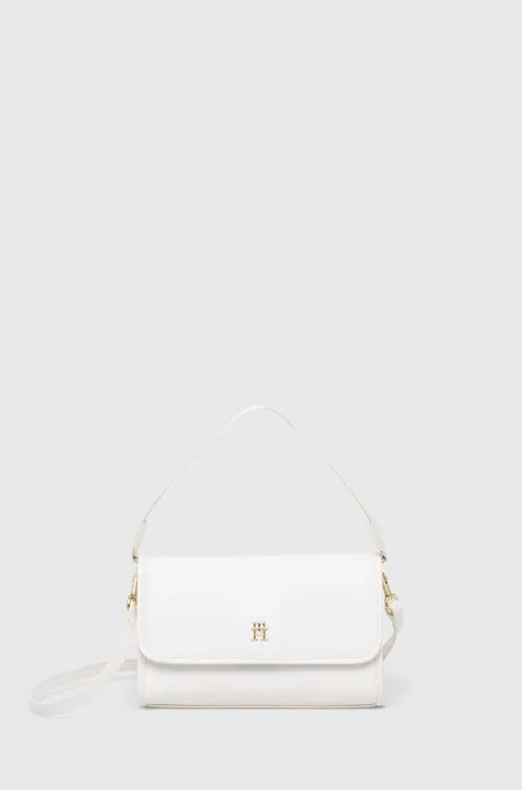 Τσάντα Tommy Hilfiger χρώμα: άσπρο, AW0AW16162