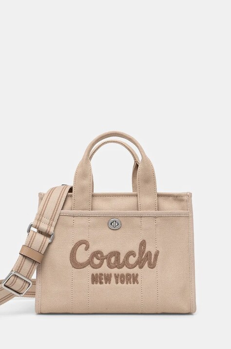 Coach poseta culoarea bej