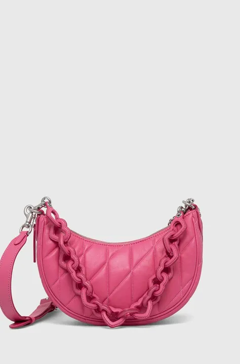 Kožna torba Coach Mira boja: ružičasta CP223