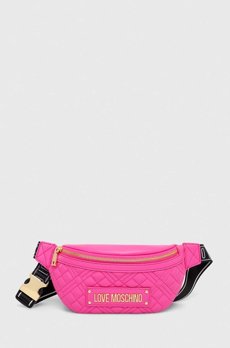 Love Moschino borseta culoarea roz