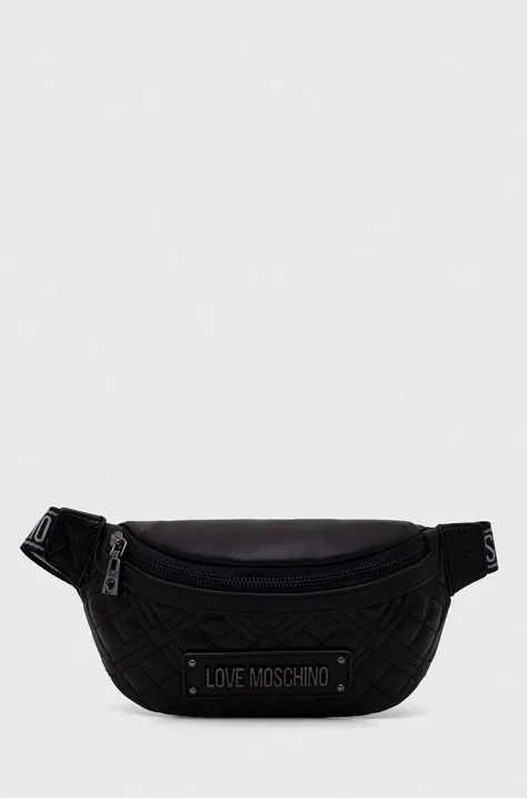 Τσάντα φάκελος Love Moschino χρώμα: μαύρο