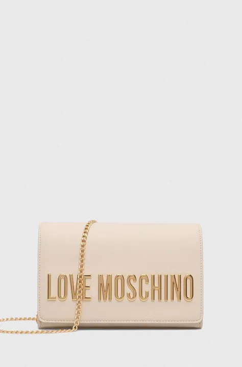 Love Moschino torebka kolor beżowy