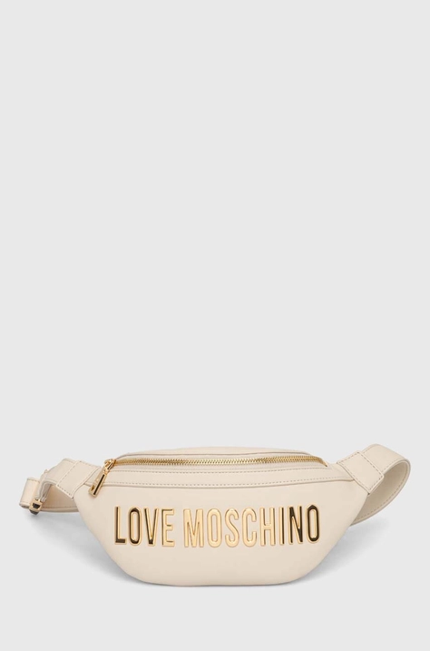 Ledvinka Love Moschino béžová barva