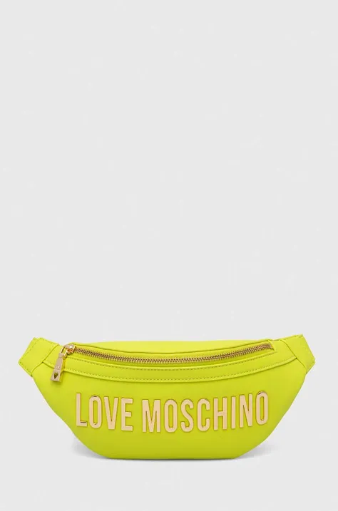 Сумка на пояс Love Moschino колір зелений
