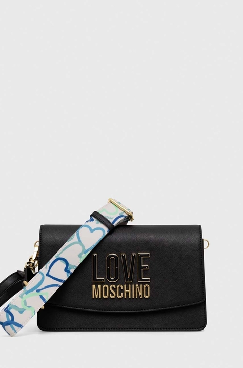 Kabelka Love Moschino čierna farba