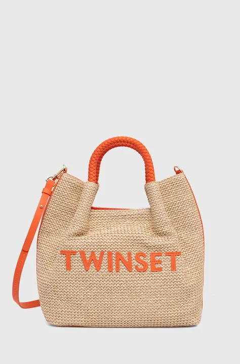 Τσάντα Twinset χρώμα: μπεζ