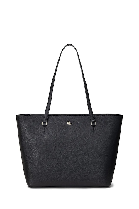 Lauren Ralph Lauren shopper γυναικεία δερμάτινη μαύρη 431924351