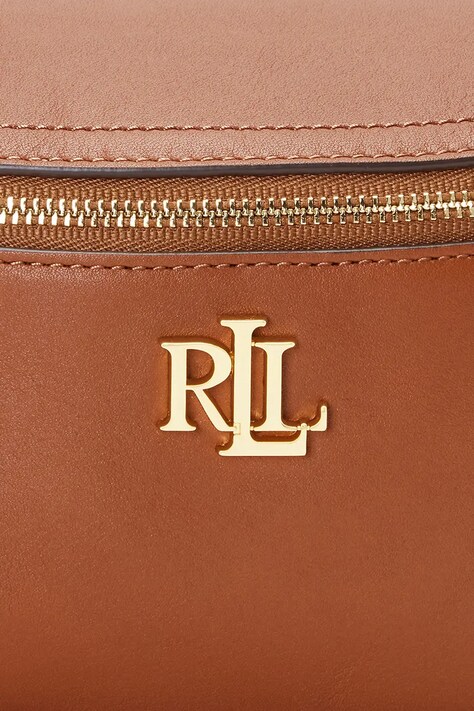 Шкіряна сумочка Lauren Ralph Lauren — SS24-TOD153, коричневий — фото 6