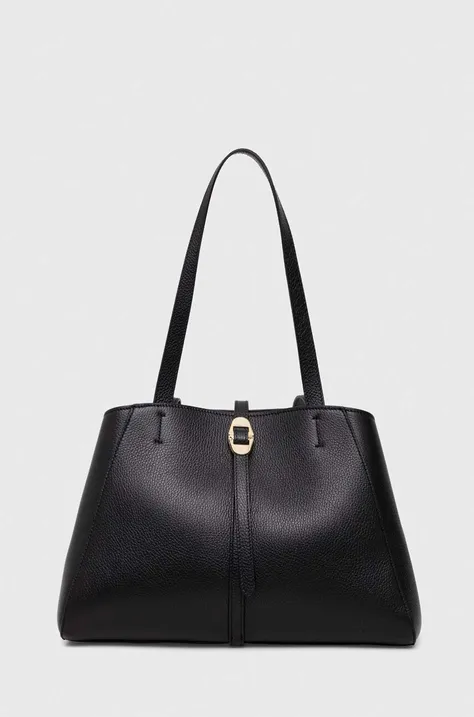 Кожаная сумочка Coccinelle цвет чёрный