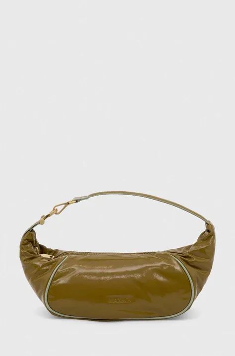 Kožená kabelka MAX&Co. zelená barva, 2416511056200
