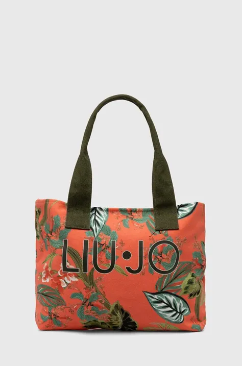 Памучна чанта Liu Jo в оранжево