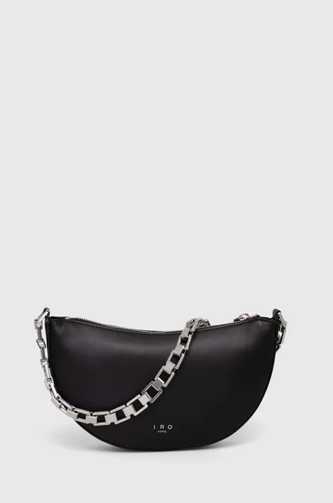 Δερμάτινη τσάντα IRO χρώμα: μαύρο