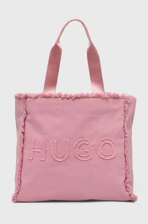 Τσάντα HUGO χρώμα: ροζ, 50516662