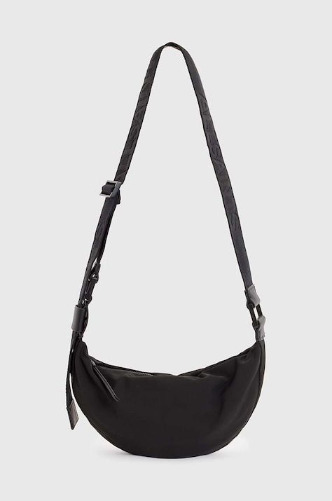 AllSaints poseta Half Moon culoarea negru