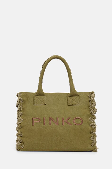 Бавовняна сумка Pinko колір рожевий 100782 A1WQ