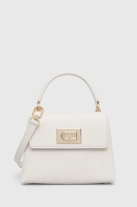 Шкіряна сумочка Furla колір білий