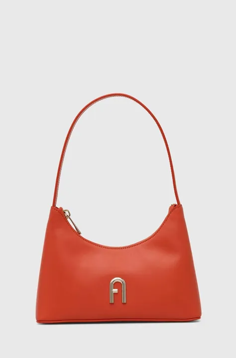 Шкіряна сумочка Furla колір помаранчевий
