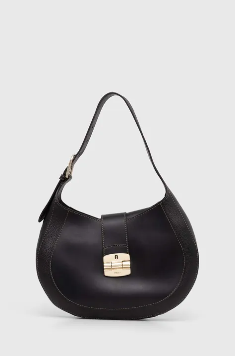 Кожаная сумочка Furla цвет чёрный