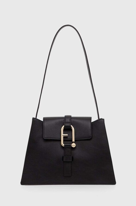 Furla borsa a mano in pelle colore nero