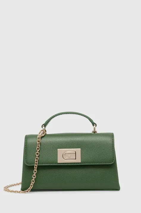 Шкіряна сумочка Furla колір зелений