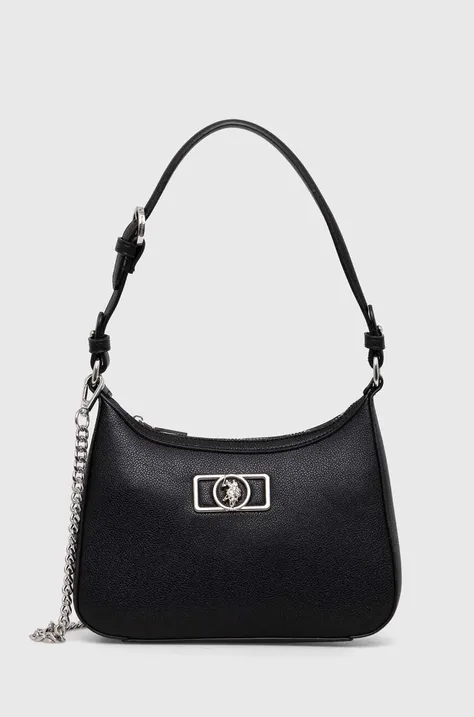 Τσάντα U.S. Polo Assn. χρώμα: μαύρο