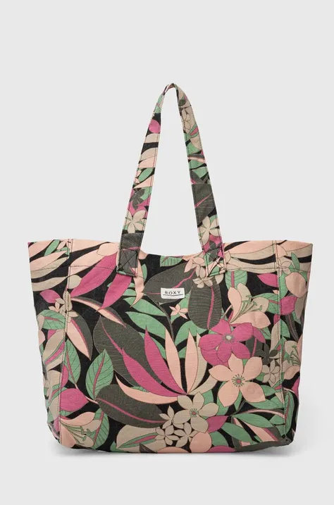 Plážová taška Roxy fialová farba,  ERJBT03370