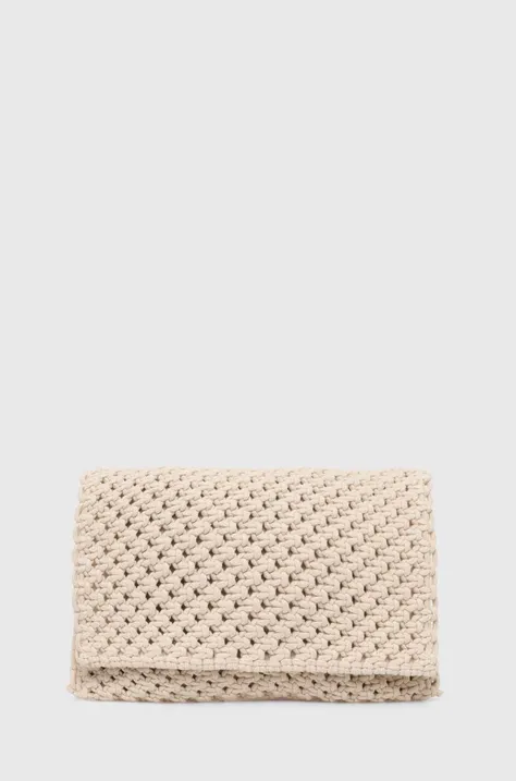 Listová kabelka Sisley béžová farba